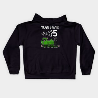 Train Driver 5 Year Old Kids Steam Engine Kids Hoodie